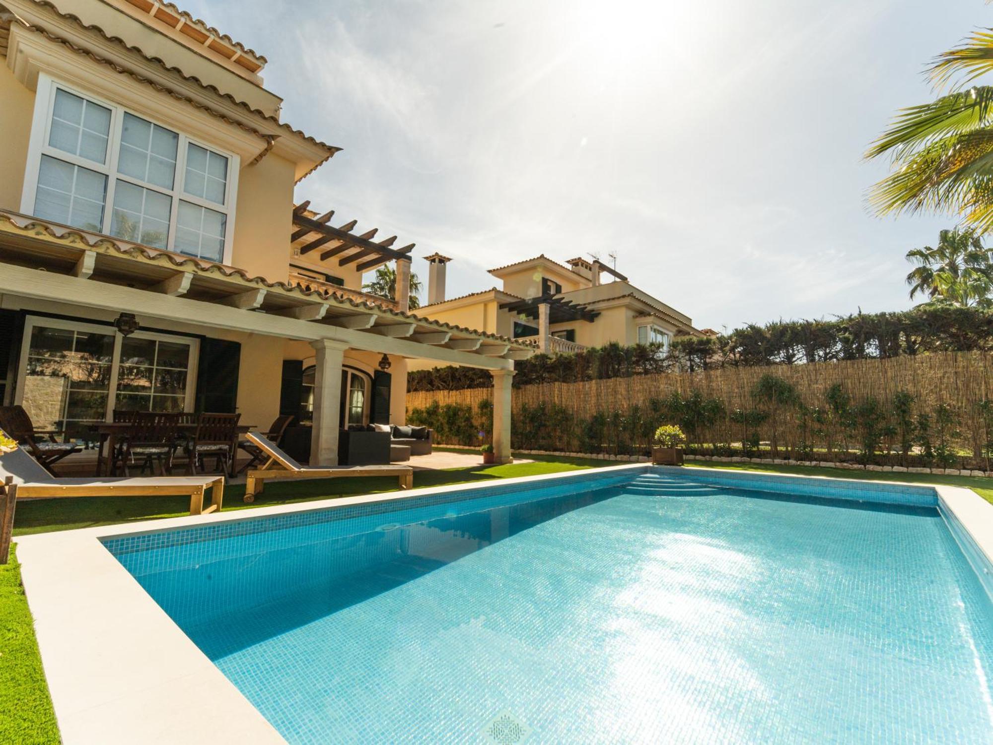 Casa Pinsa - Grosszuegiges Mediterran-Stilvolles Ferienhaus Mit Eigenem Pool In Puig De Ros Llucmajor  Buitenkant foto