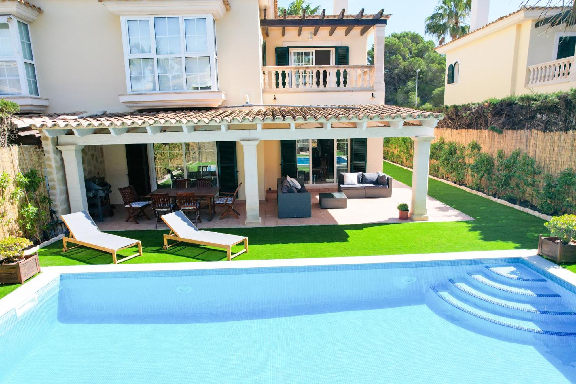 Casa Pinsa - Grosszuegiges Mediterran-Stilvolles Ferienhaus Mit Eigenem Pool In Puig De Ros Llucmajor  Buitenkant foto